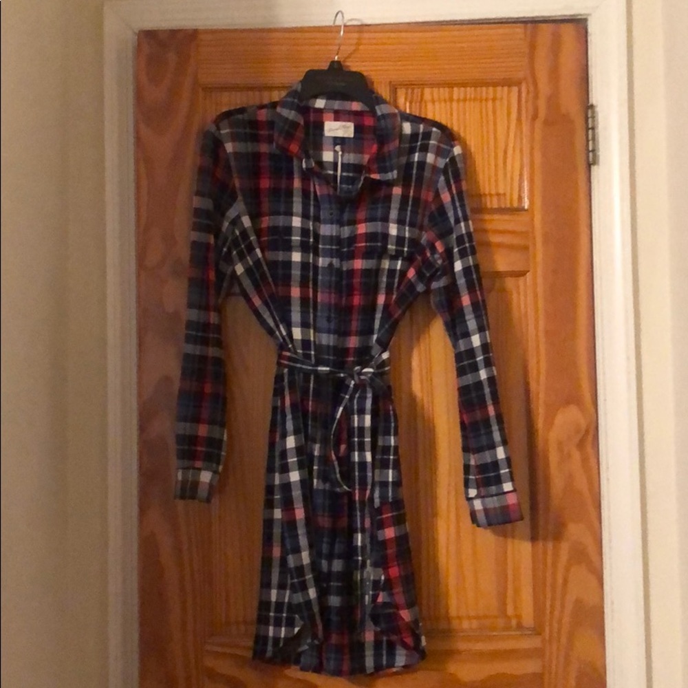 Universal Thread Red Plaid dress NWT Size M